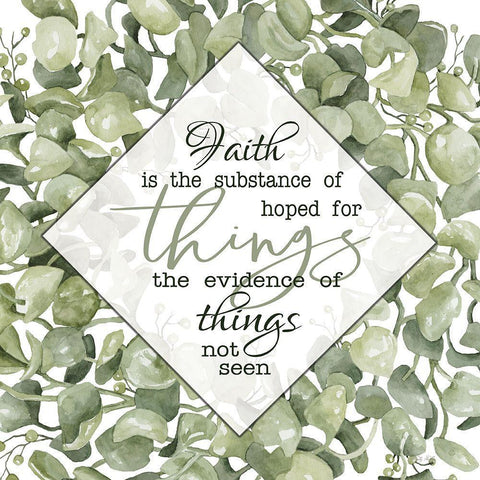 Faith Isâ€¦ Black Ornate Wood Framed Art Print with Double Matting by Jacobs, Cindy