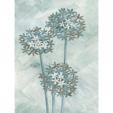 Allium IIII White Modern Wood Framed Art Print by Jacobs, Cindy