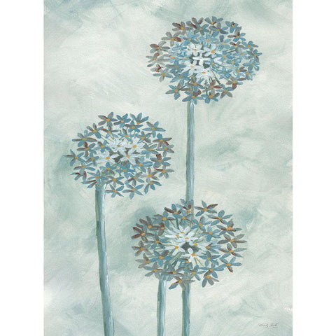 Allium IV White Modern Wood Framed Art Print by Jacobs, Cindy