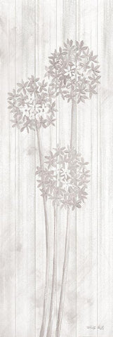 Allium V Black Ornate Wood Framed Art Print with Double Matting by Jacobs, Cindy