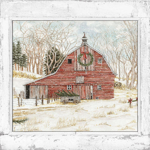 Winter Window II White Modern Wood Framed Art Print by Jacobs, Cindy