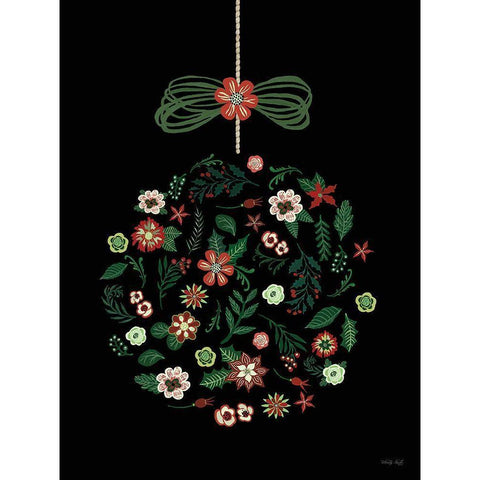 Christmas Ornament I Gold Ornate Wood Framed Art Print with Double Matting by Jacobs, Cindy