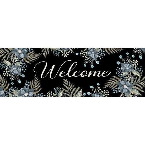 Welcome White Modern Wood Framed Art Print by Jacobs, Cindy