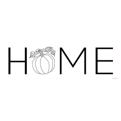 Fall Home Gold Ornate Wood Framed Art Print with Double Matting by Jacobs, Cindy