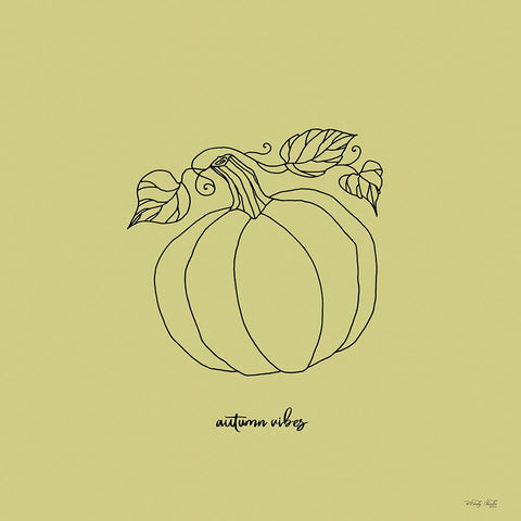 Autumn Vibes Black Ornate Wood Framed Art Print with Double Matting by Jacobs, Cindy