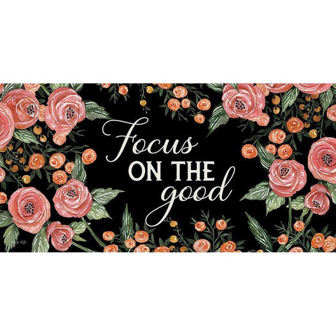 Focus on the Good Gold Ornate Wood Framed Art Print with Double Matting by Jacobs, Cindy