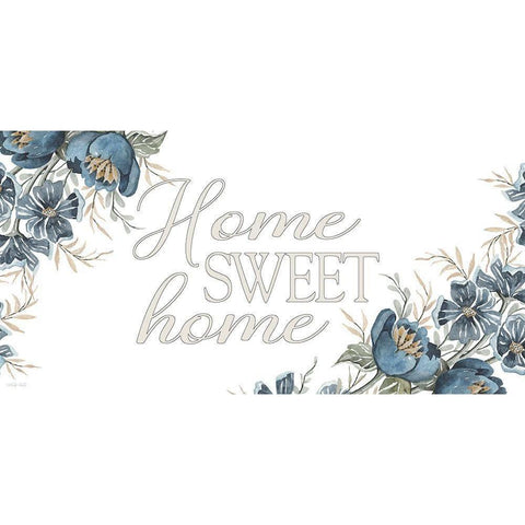 Home Sweet Home Gold Ornate Wood Framed Art Print with Double Matting by Jacobs, Cindy