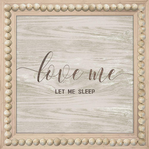 Love Me White Modern Wood Framed Art Print with Double Matting by Jacobs, Cindy