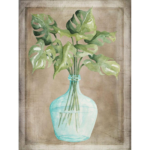 Pretty Palms I Gold Ornate Wood Framed Art Print with Double Matting by Jacobs, Cindy