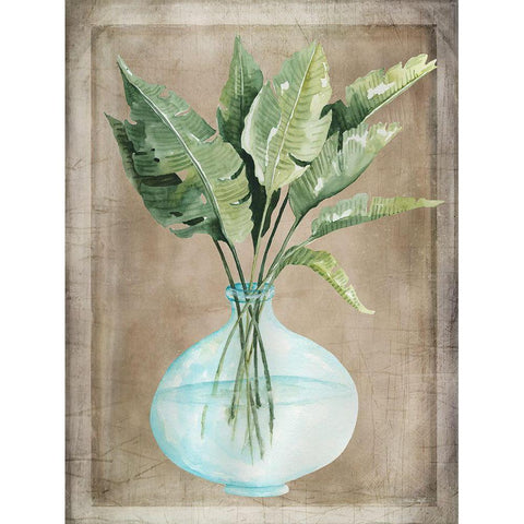 Pretty Palms II White Modern Wood Framed Art Print by Jacobs, Cindy