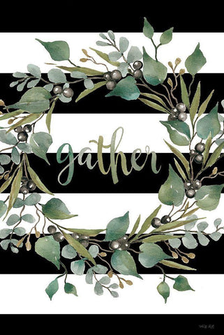 Gather Black Ornate Wood Framed Art Print with Double Matting by Jacobs, Cindy