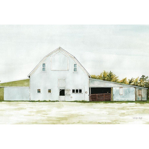 Wilson Farm White Modern Wood Framed Art Print by Jacobs, Cindy