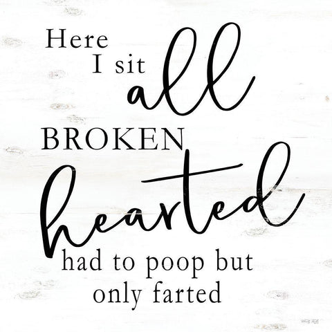 Here I Sit Black Ornate Wood Framed Art Print with Double Matting by Jacobs, Cindy