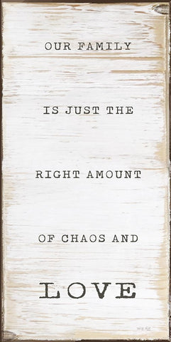 Chaos and Love Black Modern Wood Framed Art Print by Jacobs, Cindy