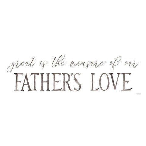 Fathers Love Black Modern Wood Framed Art Print with Double Matting by Jacobs, Cindy