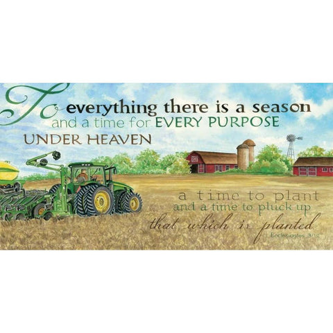 To Everything There is a Season Gold Ornate Wood Framed Art Print with Double Matting by Jacobs, Cindy
