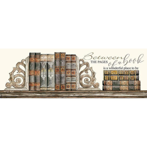 Between the Pages of a Book Gold Ornate Wood Framed Art Print with Double Matting by Jacobs, Cindy