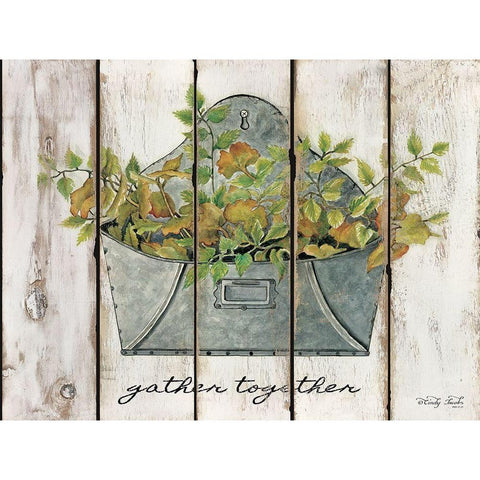 Gather Together White Modern Wood Framed Art Print by Jacobs, Cindy