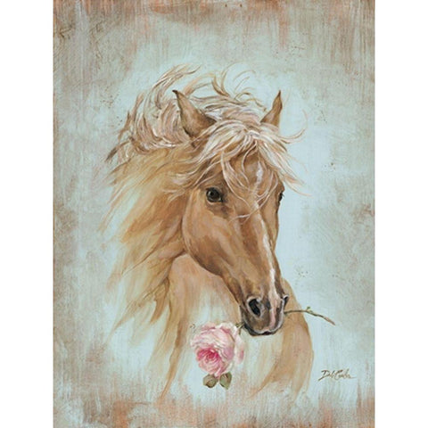 Run for the Rose Black Modern Wood Framed Art Print by Coules, Debi