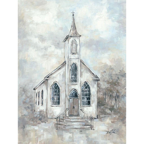 Faith Black Modern Wood Framed Art Print with Double Matting by Coules, Debi