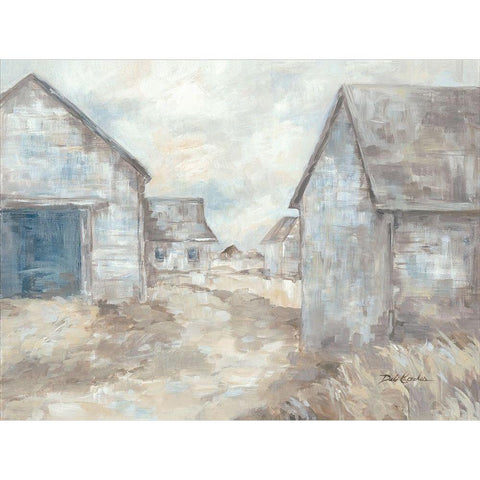 Barn Path Black Modern Wood Framed Art Print by Coules, Debi