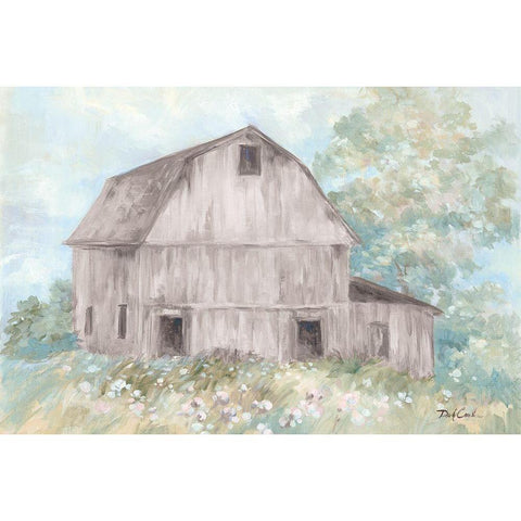 Beautiful Day on the Farm Gold Ornate Wood Framed Art Print with Double Matting by Coules, Debi