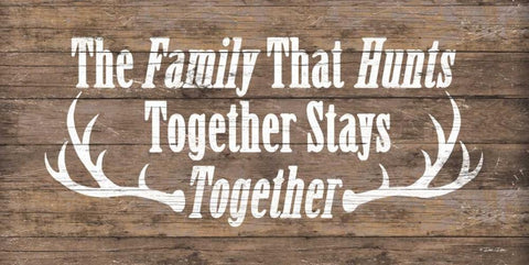 The Family that Hunts Black Ornate Wood Framed Art Print with Double Matting by Dee Dee