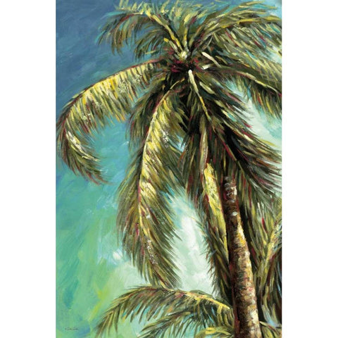 The Coconut Tree I Gold Ornate Wood Framed Art Print with Double Matting by Dee Dee