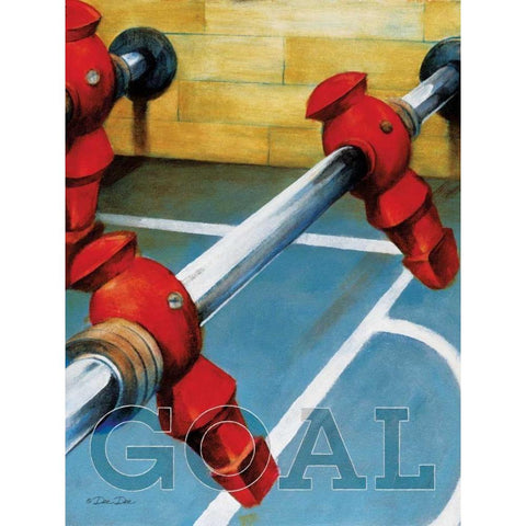 Goal Gold Ornate Wood Framed Art Print with Double Matting by Dee Dee