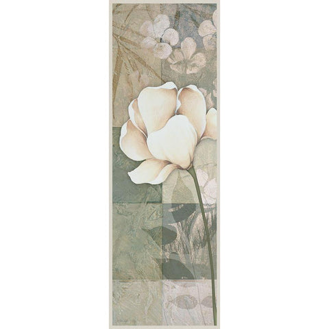 Soft Spa Floral I Gold Ornate Wood Framed Art Print with Double Matting by Dee Dee