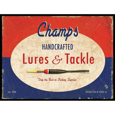 Champs Black Modern Wood Framed Art Print by Dee Dee