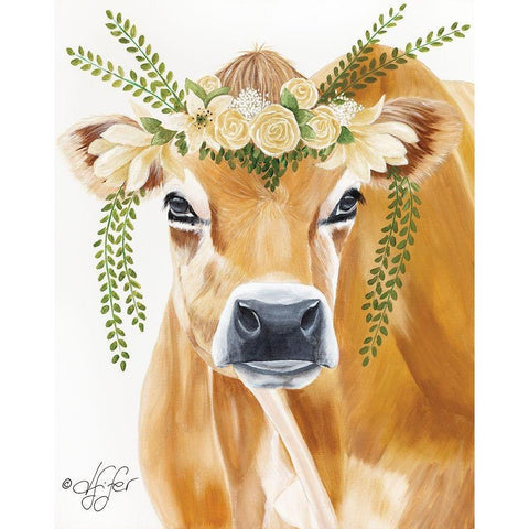 New Hat White Modern Wood Framed Art Print by Fifer, Diane