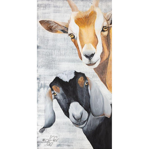 Shenanigans Black Modern Wood Framed Art Print with Double Matting by Fifer, Diane