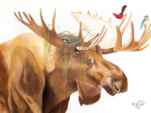 Freeloaders Black Ornate Wood Framed Art Print with Double Matting by Fifer, Diane