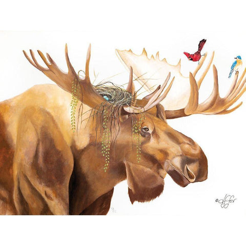 Freeloaders Gold Ornate Wood Framed Art Print with Double Matting by Fifer, Diane