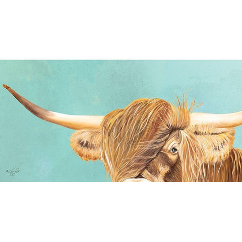 On Point Highland Gold Ornate Wood Framed Art Print with Double Matting by Fifer, Diane