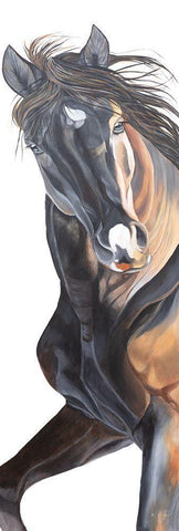 Fancy Girl White Modern Wood Framed Art Print with Double Matting by Fifer, Diane