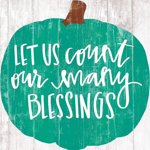 Our Many Blessings     White Modern Wood Framed Art Print by Dogwood Portfolio