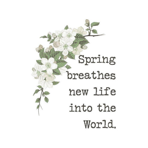 New Life in Spring White Modern Wood Framed Art Print by Dogwood Portfolio