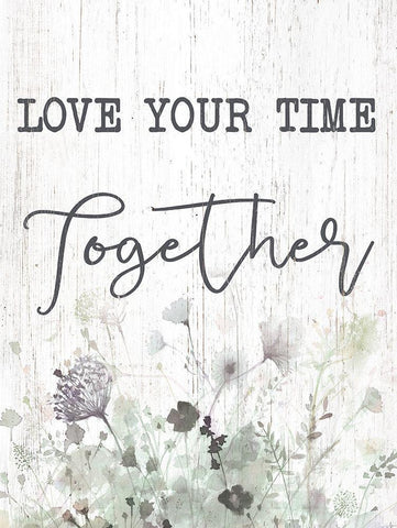 Love Your Time Together Black Ornate Wood Framed Art Print with Double Matting by Dogwood Portfolio