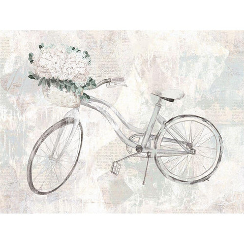 Bicycle Dream Black Modern Wood Framed Art Print with Double Matting by Dogwood Portfolio