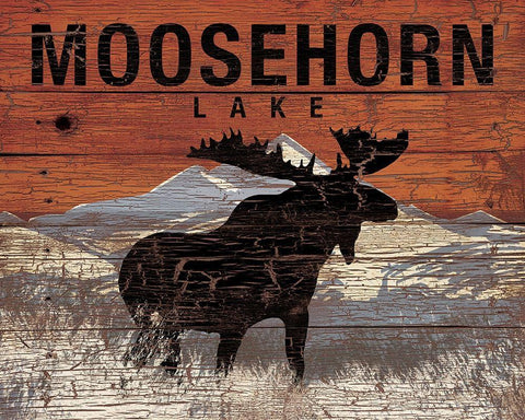 Moosehorn Lake Black Ornate Wood Framed Art Print with Double Matting by Dogwood Portfolio