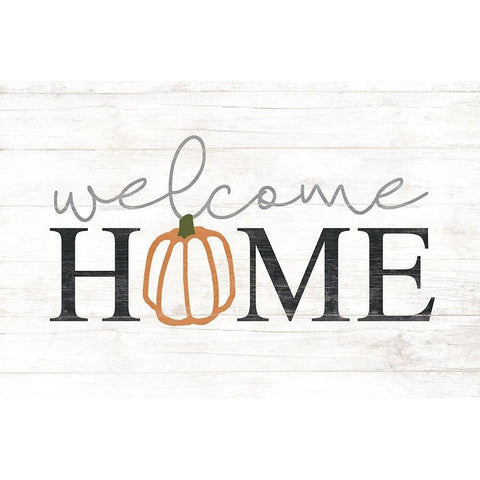 Welcome Home White Modern Wood Framed Art Print by Dogwood Portfolio