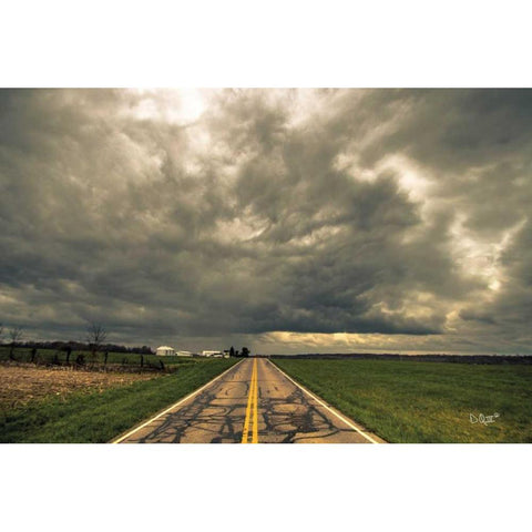 Storm Season I Black Modern Wood Framed Art Print with Double Matting by Quillen, Donnie