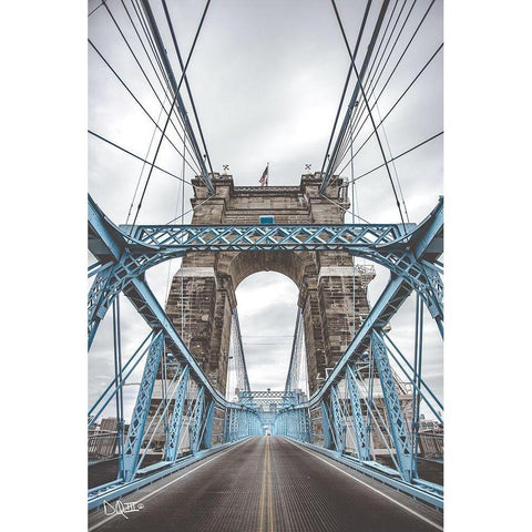 The Blues I Gold Ornate Wood Framed Art Print with Double Matting by Quillen, Donnie