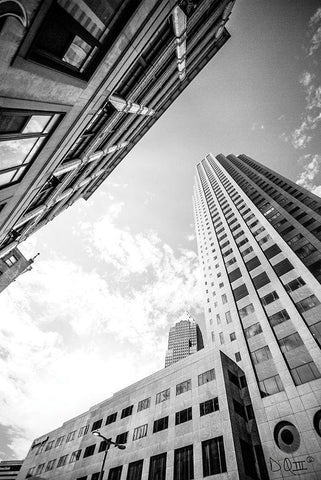 Built from the Ground Up I White Modern Wood Framed Art Print with Double Matting by Quillen, Donnie