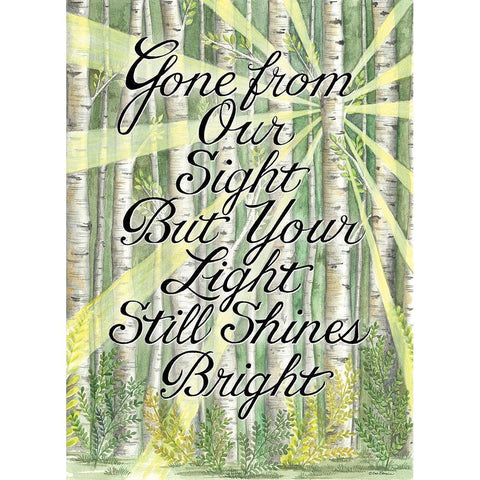 Gone From Our Sight White Modern Wood Framed Art Print by Strain, Deb