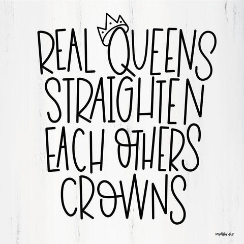 Real Queens  Gold Ornate Wood Framed Art Print with Double Matting by Imperfect Dust