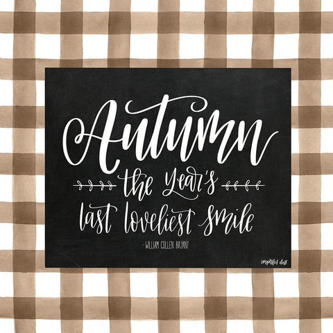 Autumn White Modern Wood Framed Art Print by Imperfect Dust