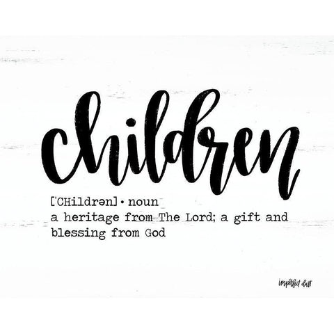 Children Black Modern Wood Framed Art Print with Double Matting by Imperfect Dust